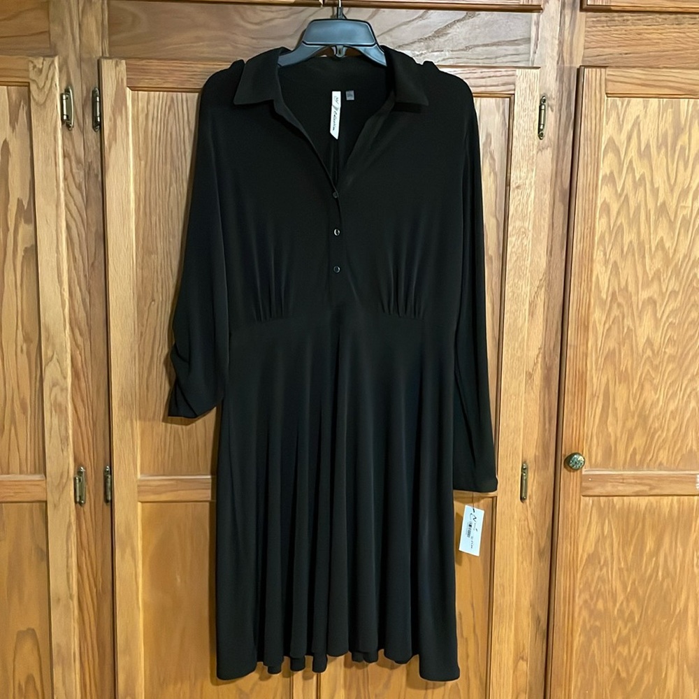 NY Collection Long Sleeve or 3/4 length Sleeve Dress - NWT size L